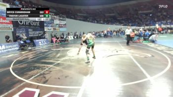 2A/1A Boys 157 Quarterfinal - Trevor Lasater, Gold Beach Boys vs Bryce Cunningham, Culver Boys