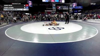 120 lbs Cons. Rd Of 64 - James Bilby, KS vs Owen Launer, NE