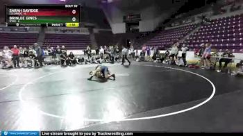 W-130 lbs Placement Matches (16 Team) - Brinlee Gines, Utah vs Sarah Savidge, Colorado
