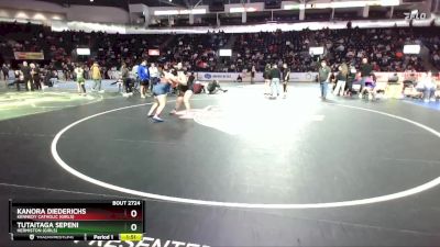 Girls 235 lbs Semifinal - Tutaitaga Sepeni, Hermiston (Girls) vs Kanora Diederichs, Kennedy Catholic (Girls)