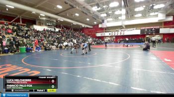 108 lbs Champ. Round 1 - Luca Melchiorre, Tamalpais High School vs Fabricio Palo Fox, Napa High School