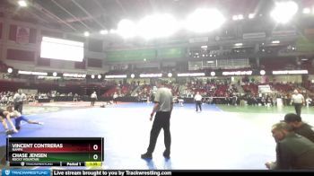 113 lbs Semifinal - Chase Jensen, Rocky Mountain vs Vincent Contreras, Nampa