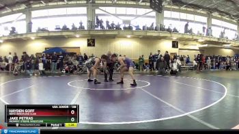 138 lbs Champ. Round 2 - Hayden Goff, Reitz Wrestling Club vs Jake Petras, Midwest Xtreme Wrestling