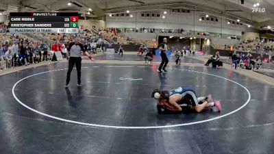 113 lbs Placement (4 Team) - Cade Riddle, Lakeway Christian Academy vs Kristopher Sanders, Chattanooga Christian School