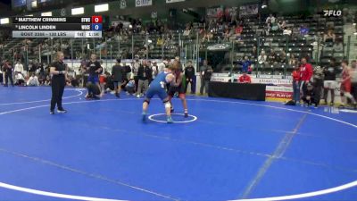 157 lbs 3rd Place Match - Matthew Crimmins, BTWC vs Lincoln Linden, Woodbury Central