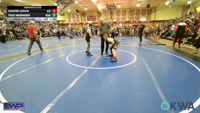 120 lbs Rr Rnd 1 - Cooper Couch, Grove Takedown Club vs Tuck Weisinger, Wyandotte Youth Wrestling