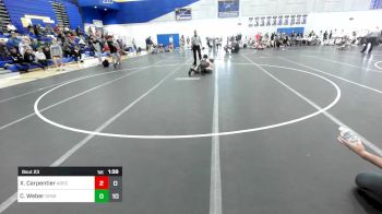 132 lbs Rr Rnd 3 - Xaiver Carpentier, Ares Wrestling Club vs Carson Weber, SPAR