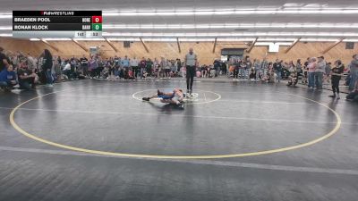 73 lbs Consolation - Braeden Pool, Honeoye Falls vs Ronan Klock, Danville