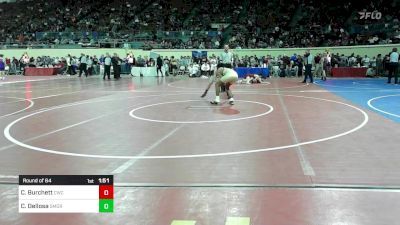 118 lbs Round Of 64 - Chris Burchett, Claremore Wrestling Club vs Cruz Dellosa, Southmoore SaberCats Wrestling