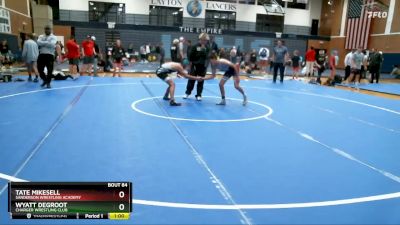 98-101 lbs Round 1 - Wyatt DeGroot, Charger Wrestling Club vs Tate Mikesell, Sanderson Wrestling Academy