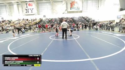 56 lbs Cons. Round 2 - Brantley Sanner, Akron Wrestling Club vs Owen Gaines, Club Not Listed