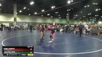 120 lbs Placement Matches (16 Team) - Arianna Ruiz, Charlie`s Angels-FL Pnk vs Toby Goertz, STL Green