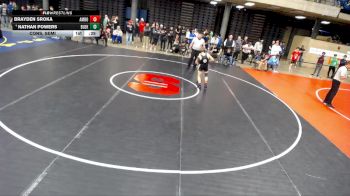 101 lbs Cons. Semi - Nathan Powers, Lincolnway East vs Brayden Sroka, Unattached