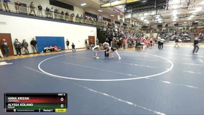 138 lbs Quarterfinal - Alyssa Kolano, Edgar vs Anna Krizan, Ladysmith