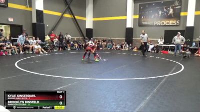 73 lbs Round 2 (4 Team) - Kylie Kinserdahl, Badger Girls Elite vs Brooklyn Binsfeld, Minnesota Storm