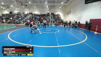 215 lbs Cons. Semi - Billy Velarde, Lander Valley vs Victor Perez, Thunder Basin