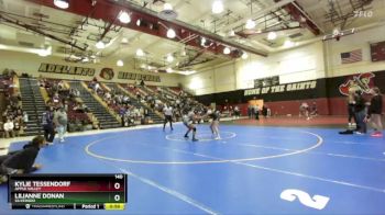 140 lbs Cons. Round 1 - Lilianne Donan, Silverado vs Kylie Tessendorf, Apple Valley