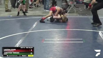 63 lbs Champ. Round 2 - Jaxton Coyer, Michigan West WC vs Christian Ydrogo, NBWC