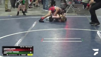 63 lbs Champ. Round 2 - Jaxton Coyer, Michigan West WC vs Christian Ydrogo, NBWC