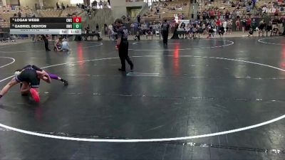 115 lbs Cons. Semi - Logan Webb, Columbia Wrestling Club vs Gabriel Denton, Blackman Wrestling Club