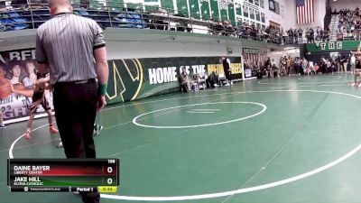 138 lbs Cons. Round 6 - Jake Hill, Elyria Catholic vs Daine Bayer, Liberty Center