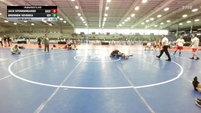 100 lbs 5th Place - Jack Stonebreaker, Quest School Of Wrestling MS vs Brennen Veverka, Revival Orange