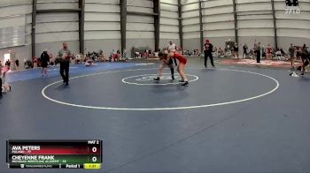 122 lbs 1st Place Match - Cheyenne Frank, Michigan Wrestling Academy vs Ava Peters, Pulaski