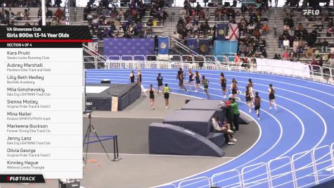 Middle School Girls' 800m, Finals 4