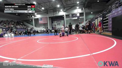 70-88 lbs Rr Rnd 2 - Hunter Snyder, Mannford Pirate Youth Wrestling vs Nate Tuell, Mannford Pirate Youth Wrestling