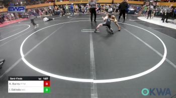 67 lbs Semifinal - Kordell Burns, Perkins vs Isaias Galindo, Norman Grappling Club