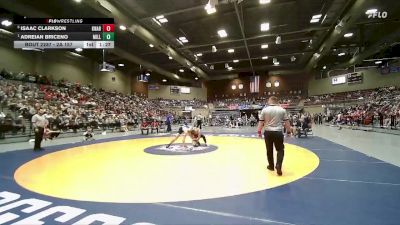 2A 157 lbs Semifinal - Adreian Briceno, Millard vs Isaac Clarkson, Kanab