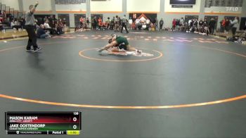 138 lbs Cons. Round 1 - Jake Oostendorp, Cedar Rapids Kennedy vs Mason Karam, Iowa City, Liberty