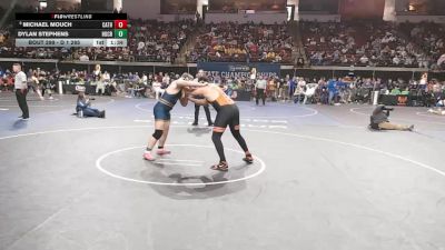D 1 285 lbs Champ. Round 2 - Dylan Stephens, Holy Cross vs Michael Mouch, Catholic - B.R.