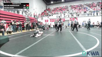 49 lbs Quarterfinal - Kallum Hendrickson, OKC Saints Wrestling vs Kolter Short, Blackwell Wrestling Club