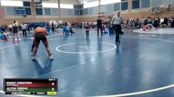 140lbs Cons. Round 5 - Kinsey Christoph, Omak (Girls) vs Aliyha Vargas, Washougal (Girls)