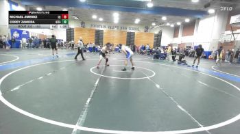150 lbs Champ. Round 1 - Corey Zamora, Alta Loma vs Michael Jimenez, La Quinta L (La Quinta)
