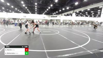 122 lbs Consi Of 4 - Ashton Martin, Stout Wr Acd vs Andrii Bohomolov, Rancho Bernardo WC