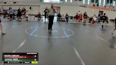 76 lbs Quarterfinal - Gauge Cabezas, Black Flag Wreslting Academy vs Thomas Jones, Fort Stewart Wrestling