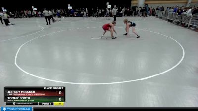 113 lbs Champ. Round 2 - Tommy Booth, Moen Wrestling Academy vs Jeffrey Messner, Lake Gibson High School Wrestling