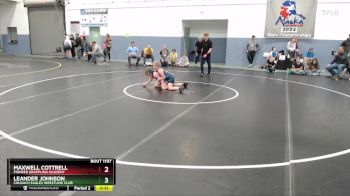 93 lbs 2nd Place Match - Maxwell Cottrell, Pioneer Grappling Academy vs Leander Johnson, Chugach Eagles Wrestling Club
