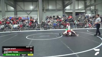 90 lbs Cons. Round 2 - Shepherd Young, De Soto vs Kolton Wyatt, Emporia