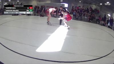 185 lbs Quarterfinal - Hunter Gall, Clarkson Leigh vs Jaeston Delano, CWO