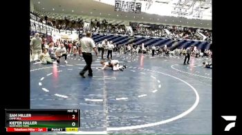92 lbs Semifinal - Kiefer Haller, Northern York vs Sam Miller, Camp Hill