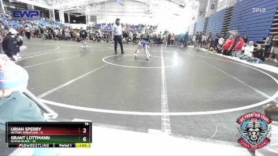 76 lbs Round 1 (4 Team) - Uriah Sperry, Victory Wrestling vs Grant Lottmann, Slyfox Black