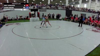 110 lbs Grey Henecker, New Jersey vs Averie Brehm, South Dakota Silver