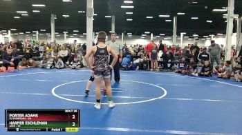 92 lbs Round 6 (10 Team) - Porter Adams, FL Scorpions vs Harper Eschleman, ACES
