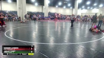 132 lbs Round 2 (6 Team) - Konner Lambers, Ohio Titan Gold vs Abram Canet, Morris Fitness