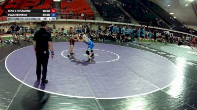113 lbs Jake Strickland, South Carolina 1 HS Boys vs Evan Centeno, Utah 1 HS Boys