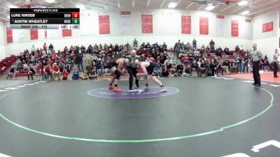 175 lbs 1st Place Match - Austin Wheatley, West Geauga vs Luke Kinser, Orrville