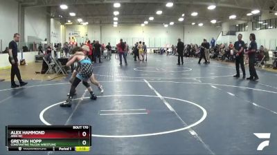 105 lbs Cons. Round 4 - Alex Hammond, Ares WC vs Greysin Hopp, Constantine Falcon Wrestling